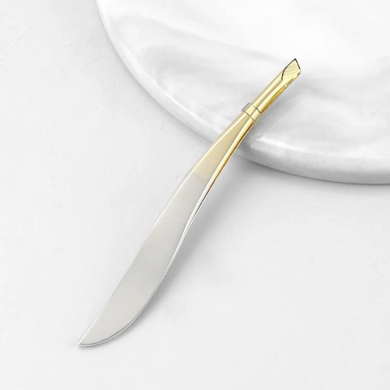 Stainless Steel Slant Tweezers – Eyebrow, Lash & Beard Tool