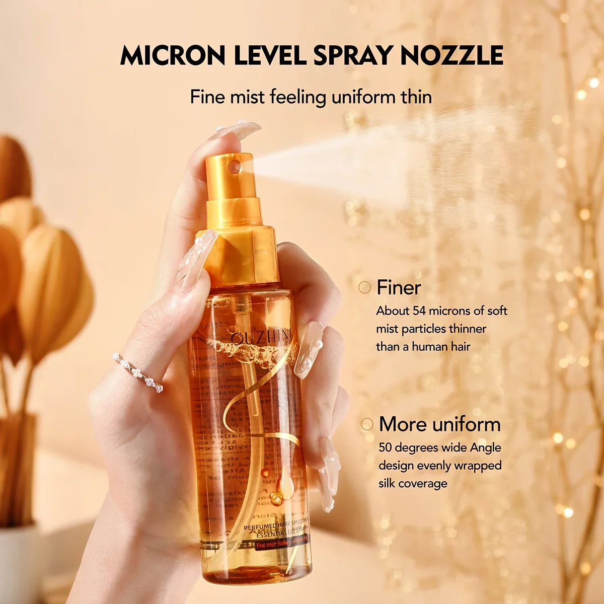 Fragrance Hair Oil Spray – Anti-Frizz & Moisturizing Conditioner