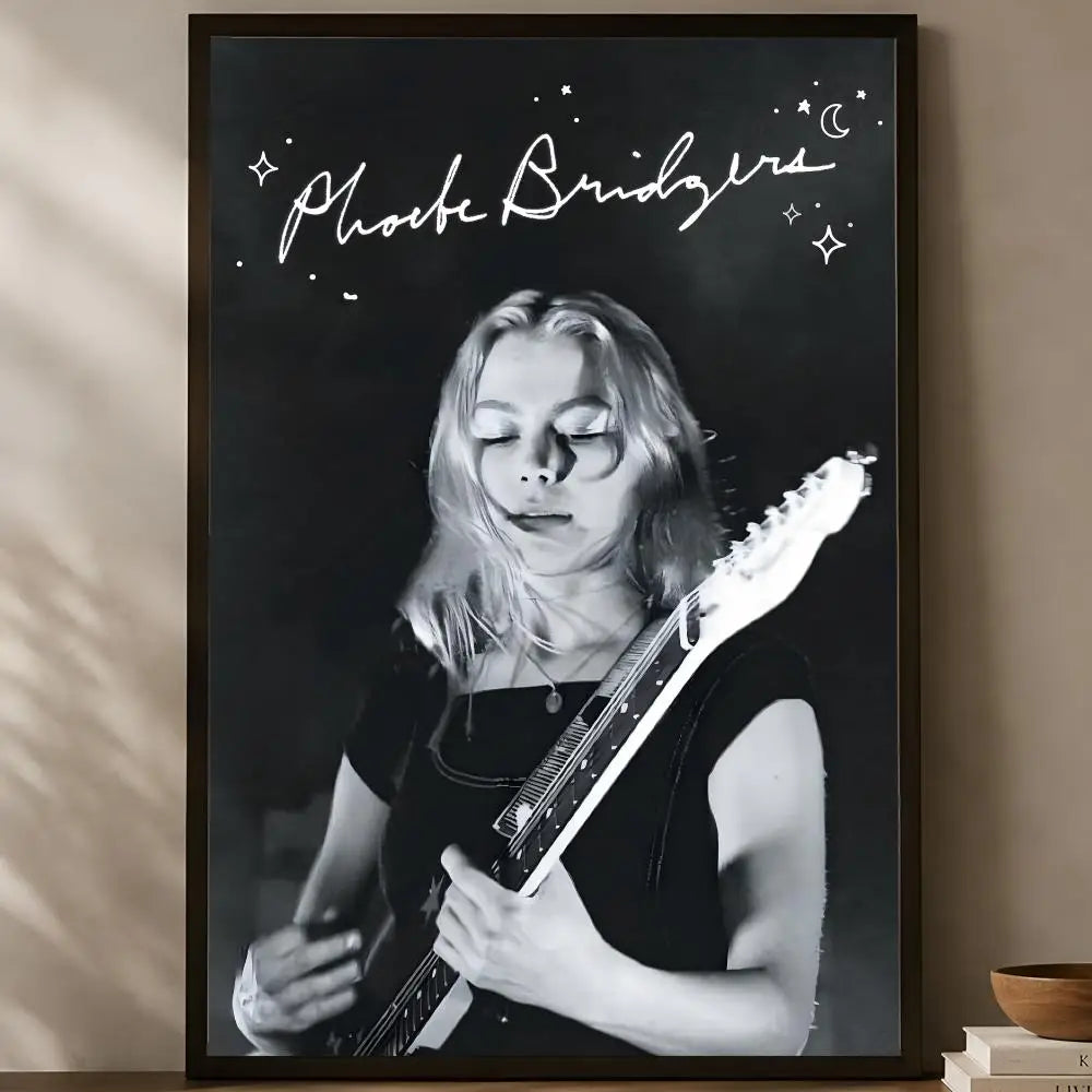 Phoebe Bridgers HD PVC Wall Poster – Self-Stick Waterproof Art