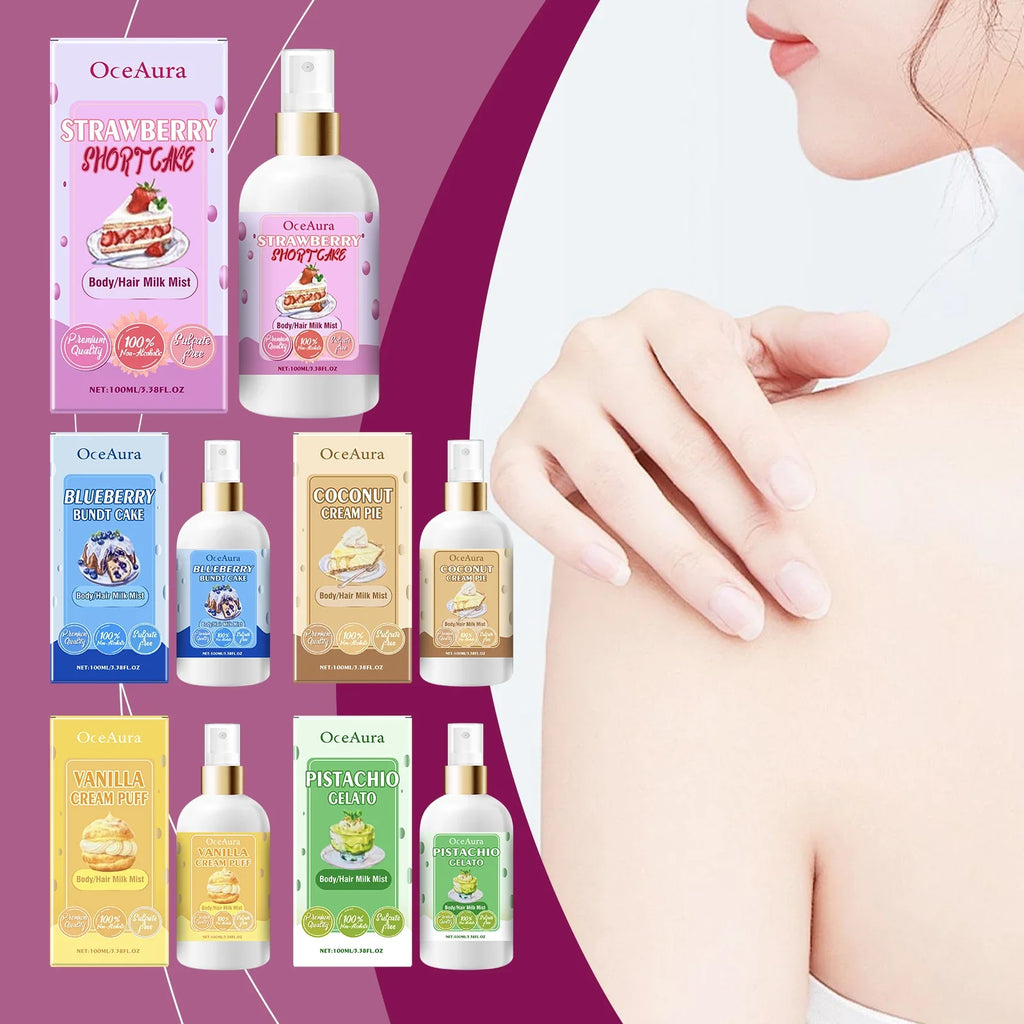 OceAura Strawberry Body Spray | Moisturizing Fragrance Mist 100ml