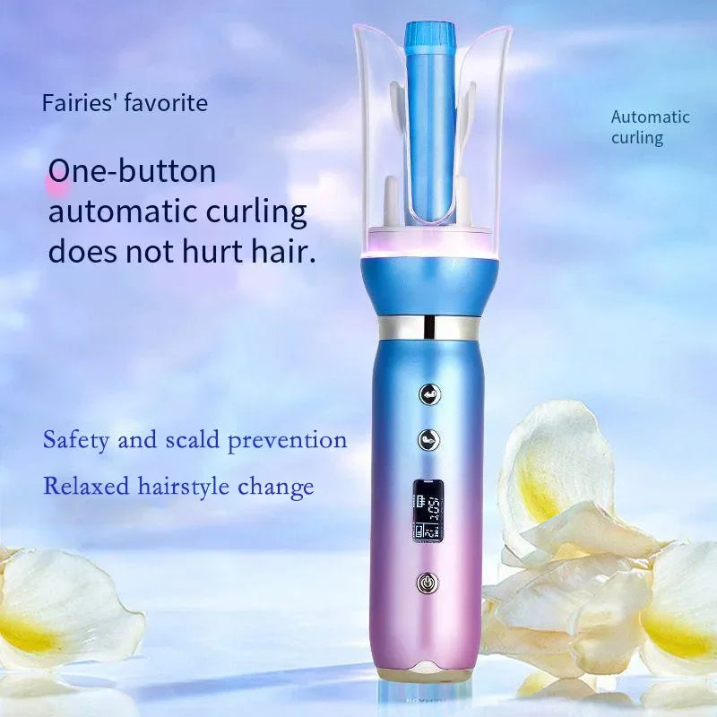 1-Inch Automatic Ceramic Hair Curler | Anti-Tangle, Large Slot