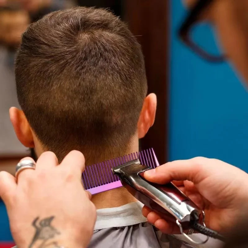Electroplated Anti-Static Barber Comb | Professional Styling Tool
