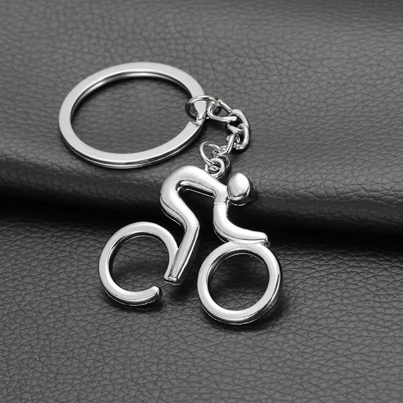 Metal Bicycle Cycling Keychain – Stainless Steel Bike Keyring
