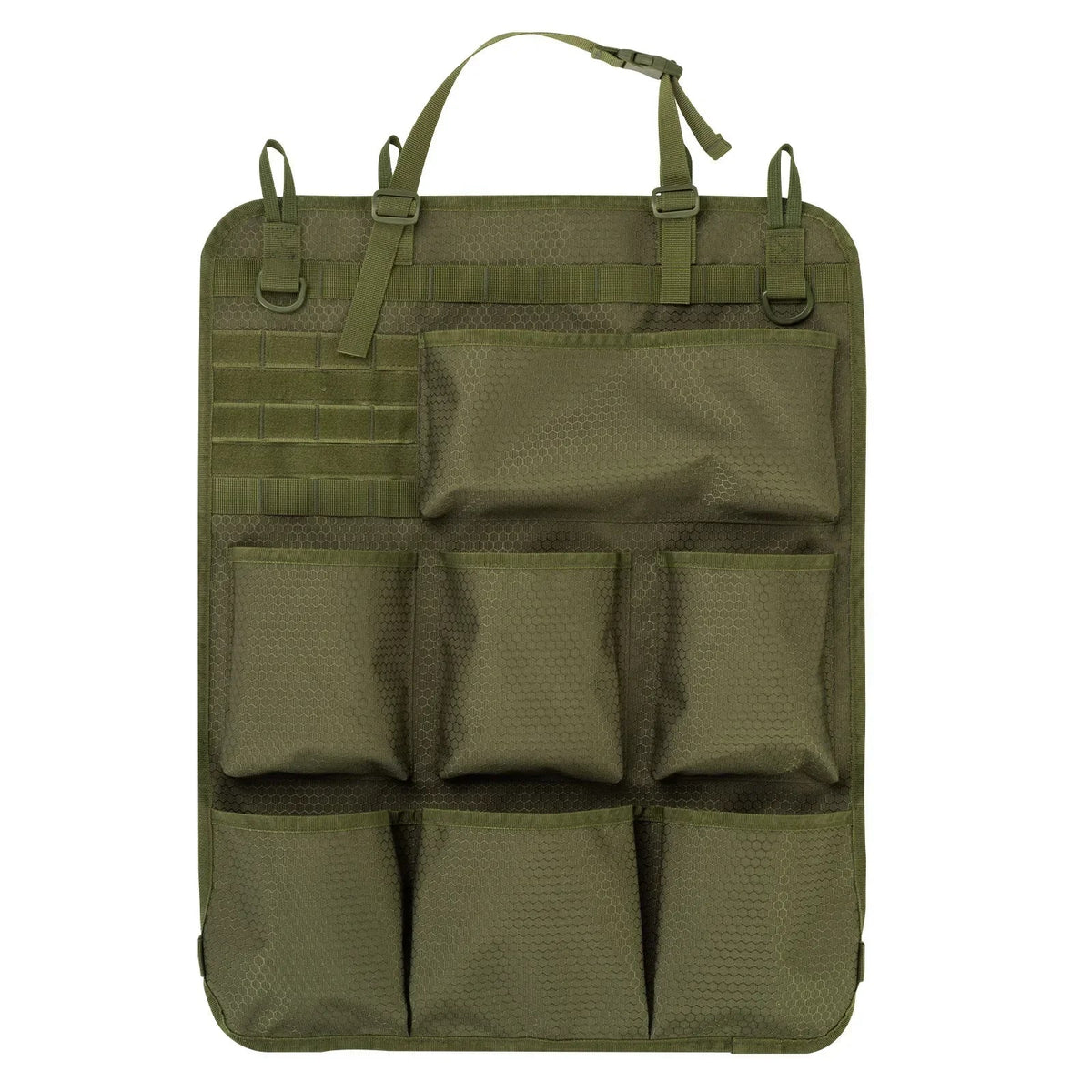 Tactical Camo Car Seat Back Organizer | Multi-Pocket Storage Bag
