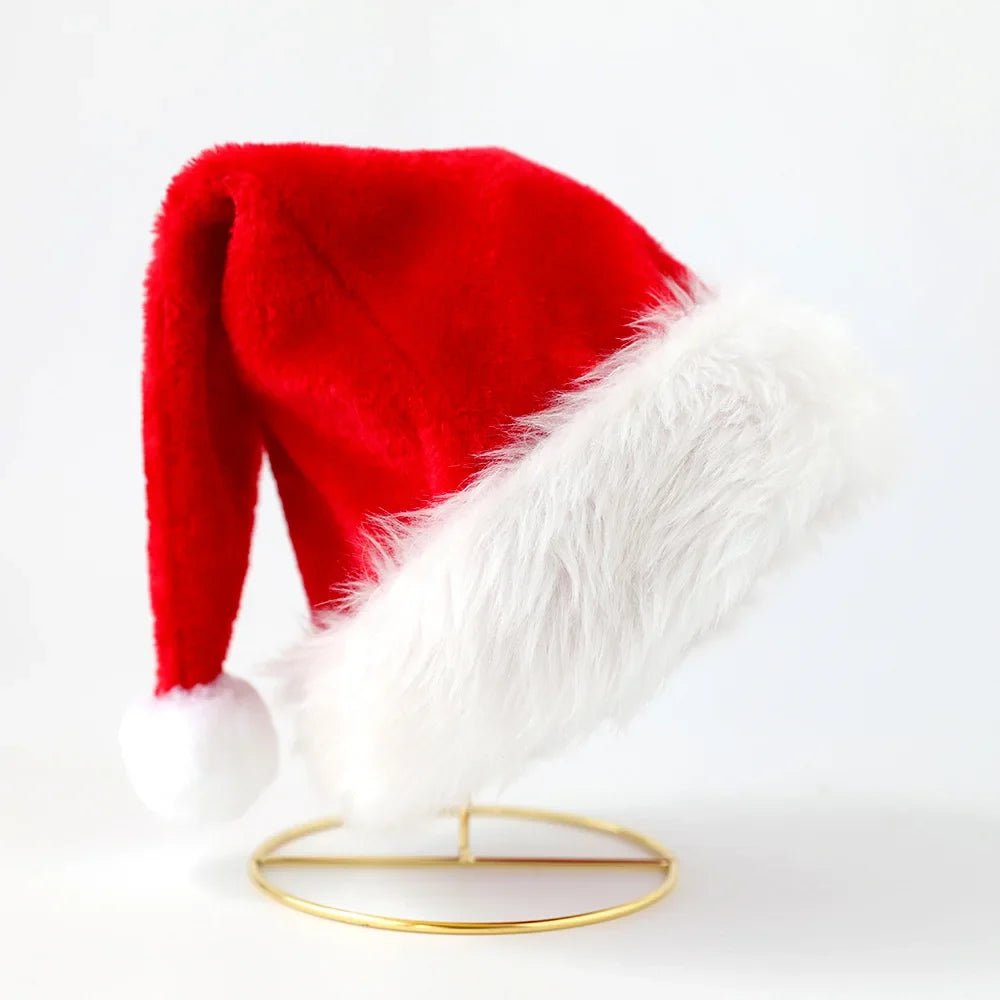 Christmas Hats Kids Short Long Fleece Adult Styles Non-woven Festival