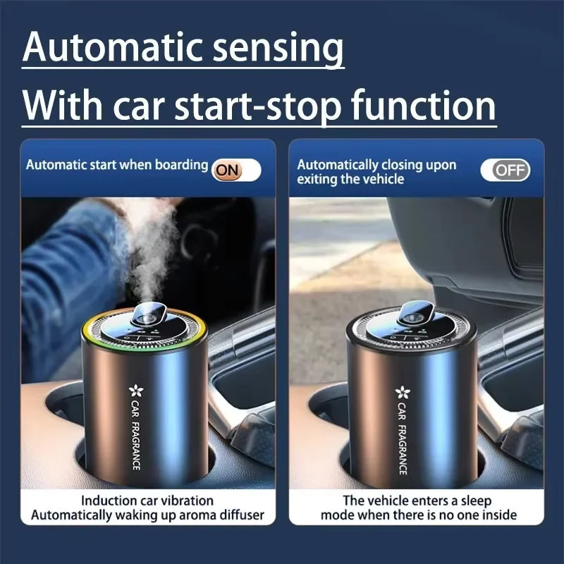Car Aroma Diffuser LED Starry Projection Light & Humidifier
