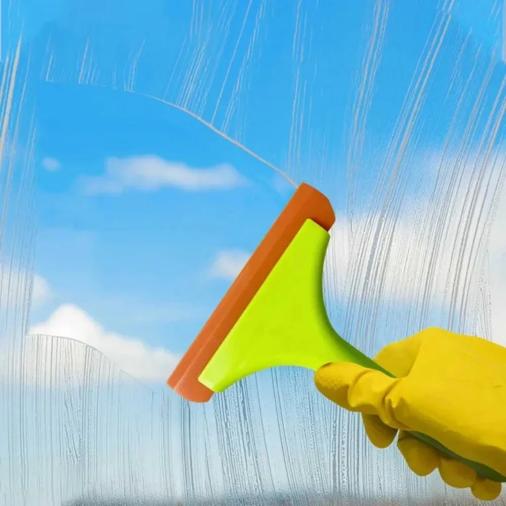 Flexible Silicone Squeegee – Shower, Window & Car Wiper