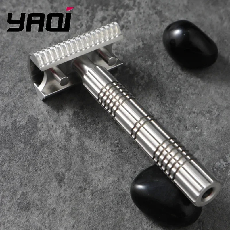 2026 YAQI Men's Safety Razor Bohemia 316 Stainless Steel Adjustable