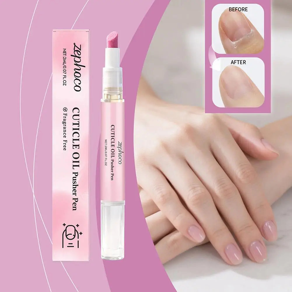 2-in-1 Cuticle Oil Pusher Pen – Nail Care for Dry Nails