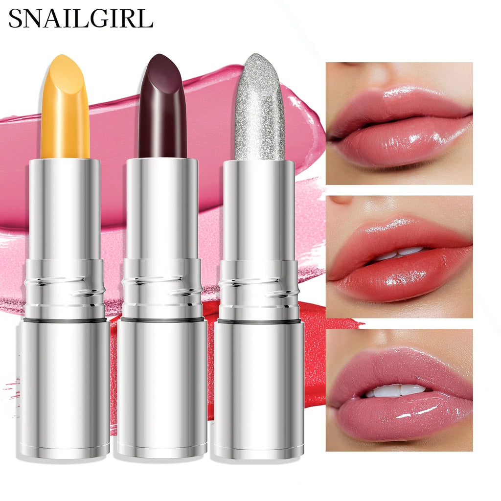 QIC Color-Changing Glitter Lipstick – Matte Waterproof Lip Tint