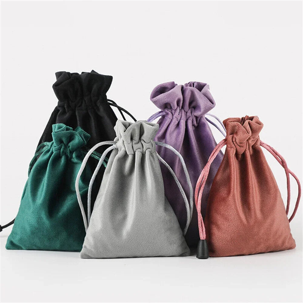 6 Sizes Bags Linen Drawstring Bag Pouches Cloth Christmas Jewelry