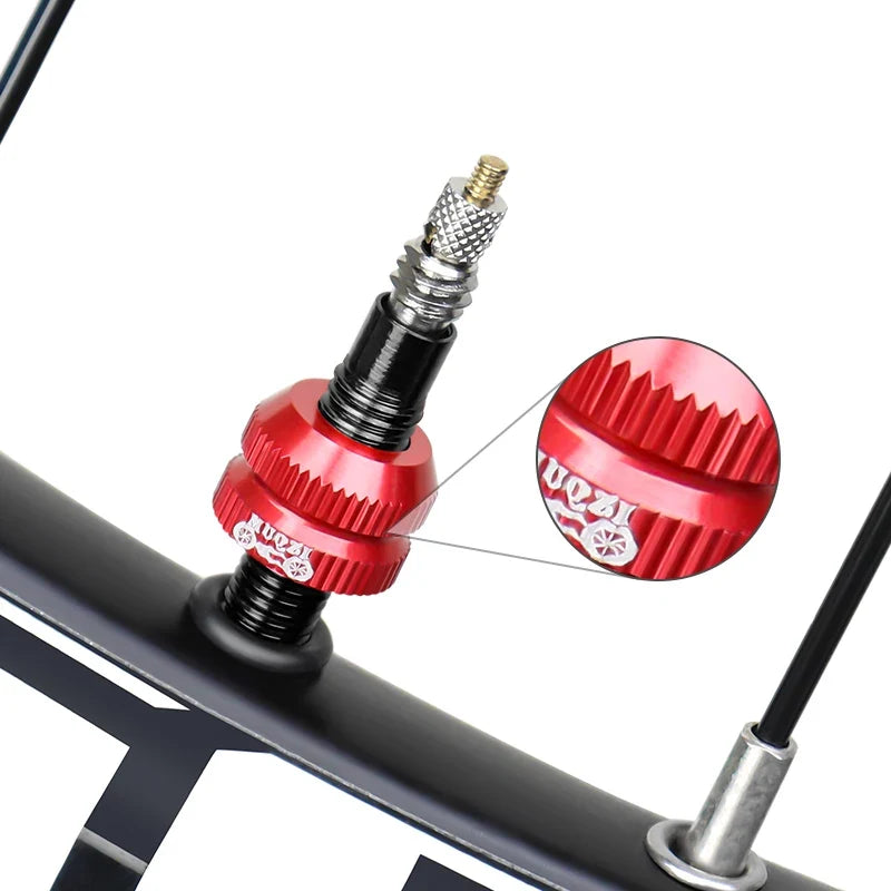 Bike Tubeless Tire Presta Valve Nut MTB Road Bicycle Rim Aluminum