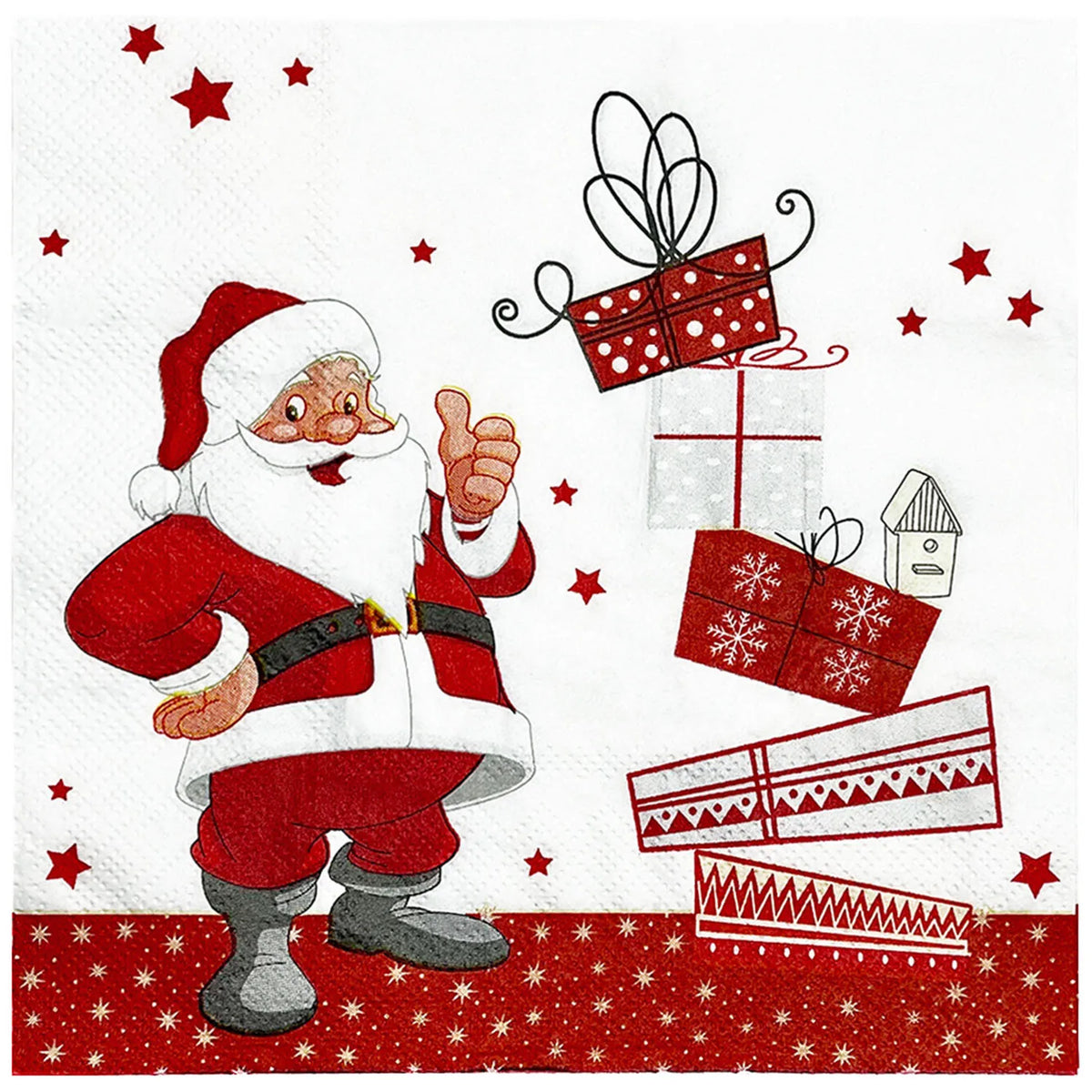 White Background Christmas Two-layer Three-layer Printing Food Grade