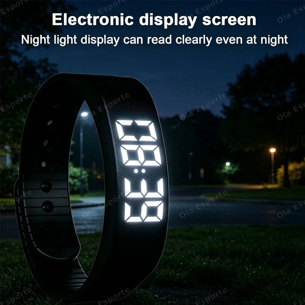 LED Fitness Tracker Bracelet | Pedometer, Alarm & Sleep Monitor
