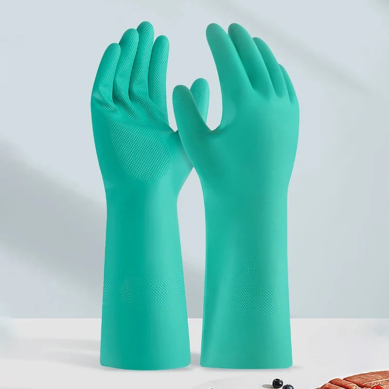 1Pair Chemical Acid Resistant Waterproof Long Sleeve Gloves Gardening