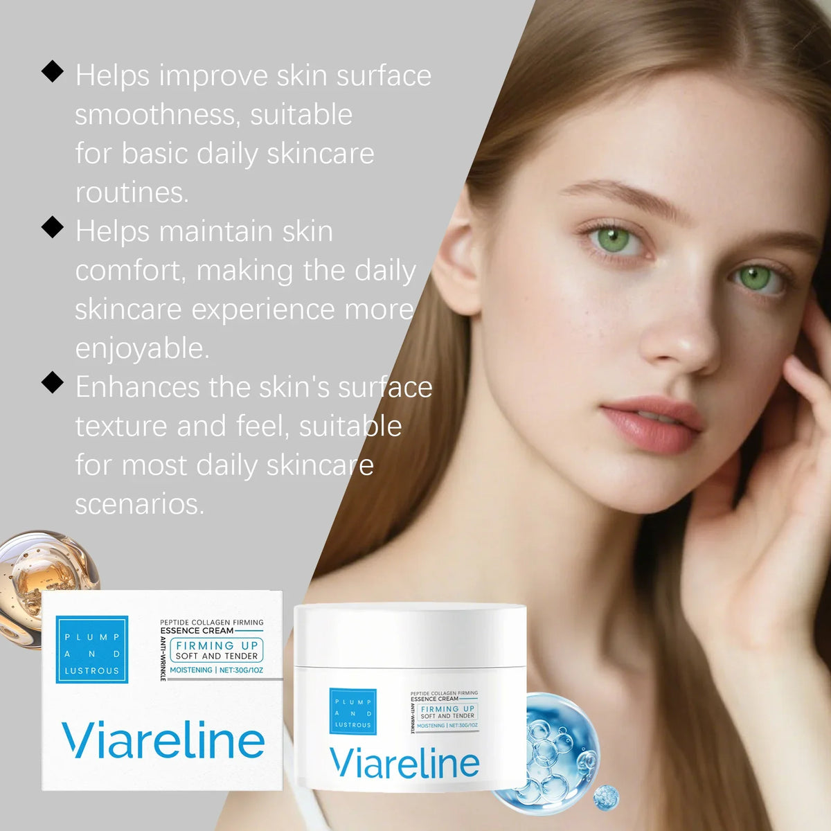 Peptide Collagen Firming Essence Cream Moisturizing Fade Fine Lines