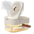 Mini 2-in-1 USB Desktop Fan & Humidifier | 3 Speeds, 2500ml