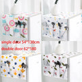 Refrigerator Dust Cover with Pockets | Green Leaf Fabric