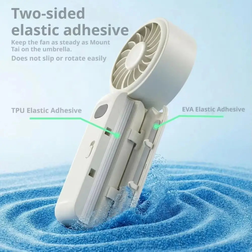 3-in-1 USB Rechargeable Clip Fan – Silent Mini Desktop Fan