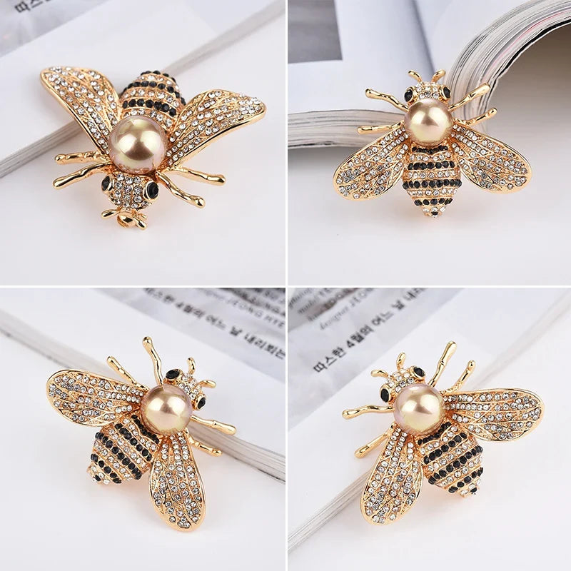 Animal Crystal Rhinestone Brooch – Zinc Alloy Fashion Pin