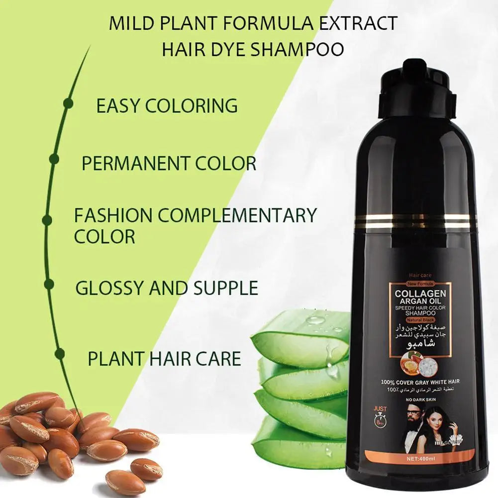 Eelhoe Grey Hair Coverage Dye Shampoo – Argan Oil 400ml