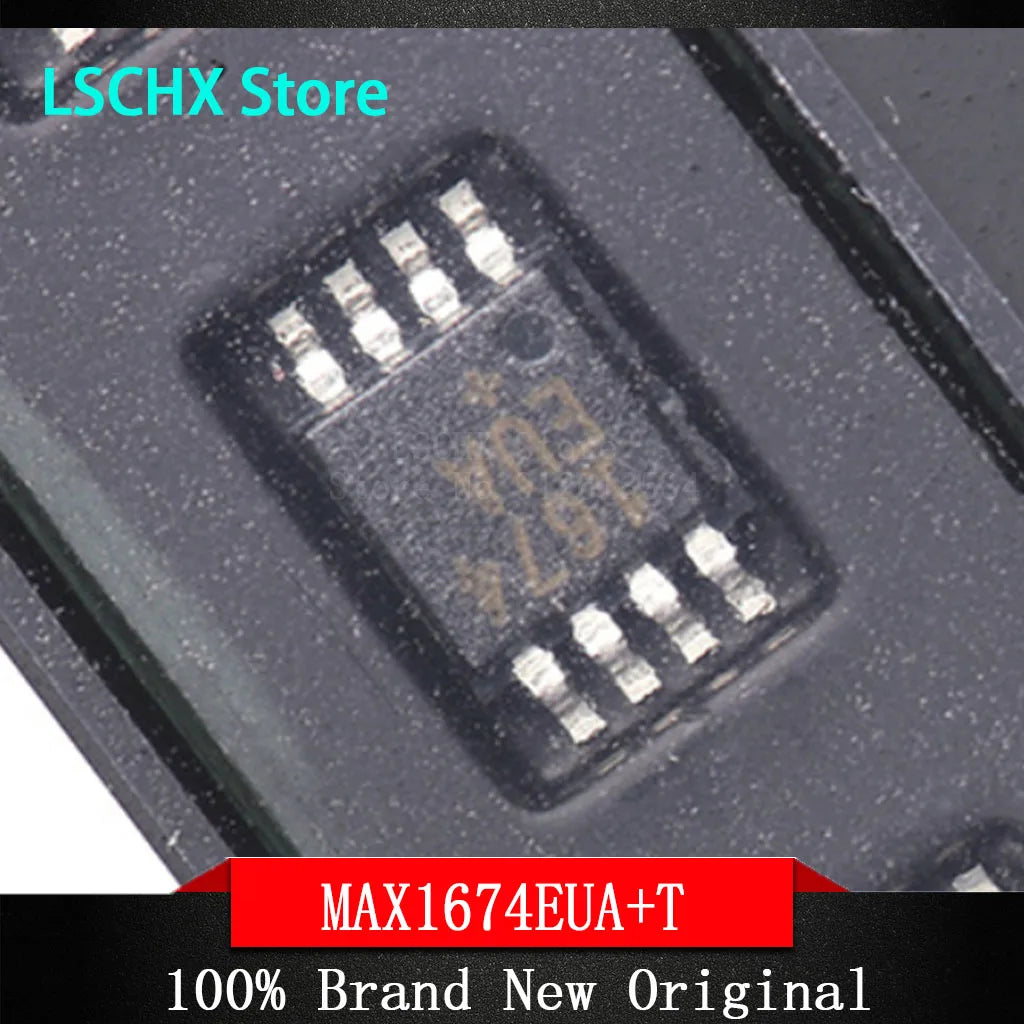 10pcs MAX1674EUA+ MSOP-8 Boost DC-DC Converter IC 2V–5.5V