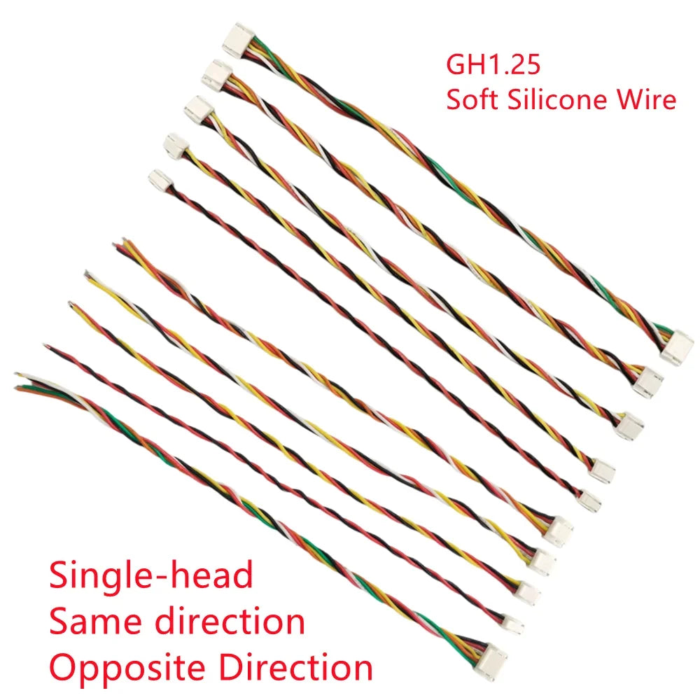 GH1 25 2P 3P 4P 5P 6P-10 Pin JST GH 1 Single Double Connector Soft