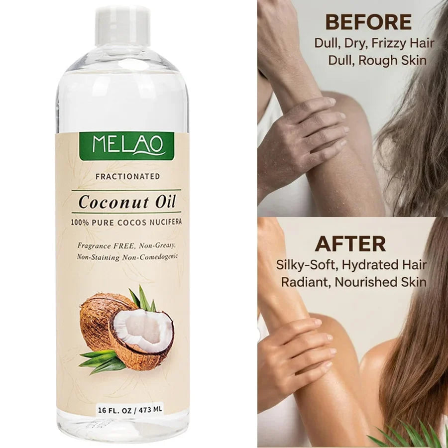 Cold-pressed Coconut Pure Essential Oil Skin Care Hair Soap Making