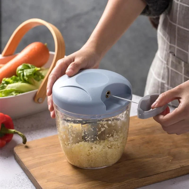 Manual Garlic Chopper & Vegetable Mincer 500ml/900ml