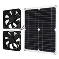 12W Solar Dual Fan Kit – IP65 Waterproof Greenhouse Ventilation