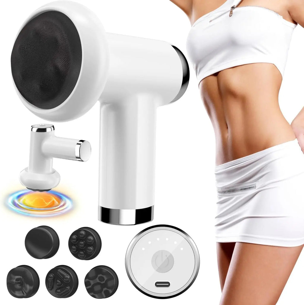 Handheld Body Sculpting Massager – Heat, 6 Levels & 5 Heads