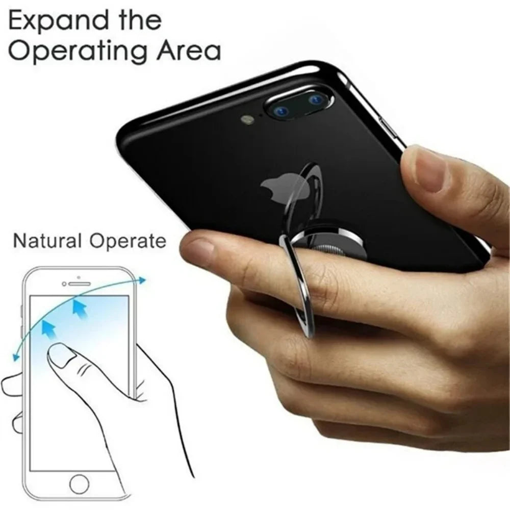 Metal 360° Rotating Finger Ring Phone Stand Holder – Universal
