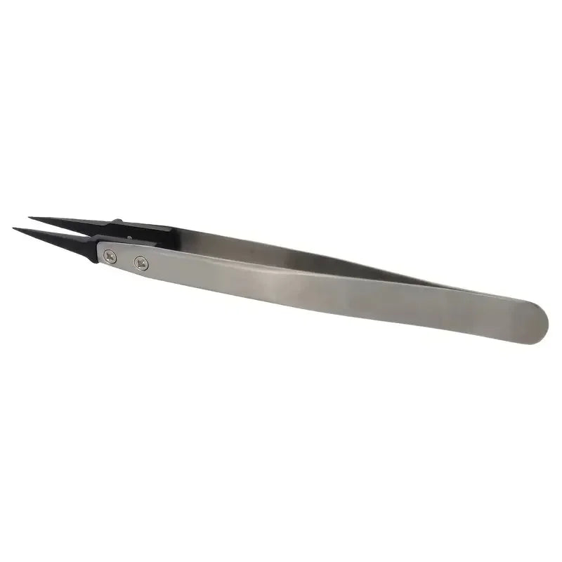 ESD-Safe Precision Tweezers | Anti-Static Stainless Steel Tool