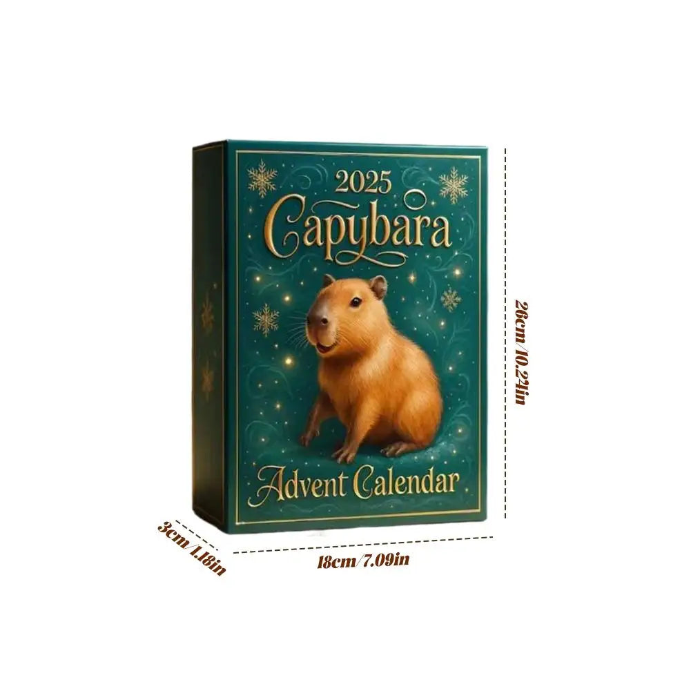 Capybara Advent Calendar – 24 Acrylic Christmas Ornaments