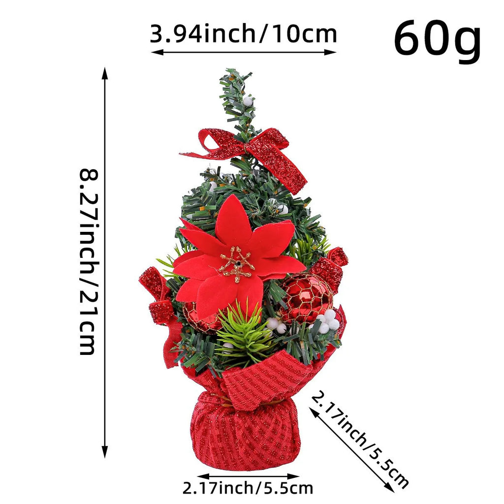 Christmas Tree Mini Table Decoration Children Small Decorative Ball