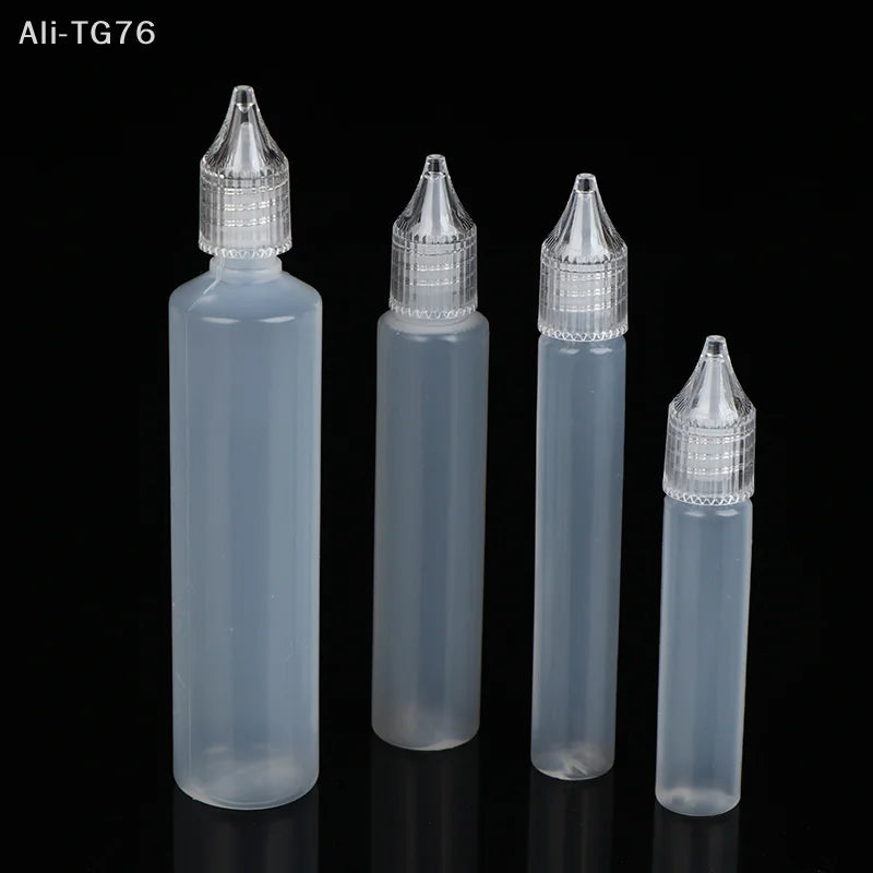 5-Pack Refillable Dropper Bottles 10–50ml | Pen Tip Design