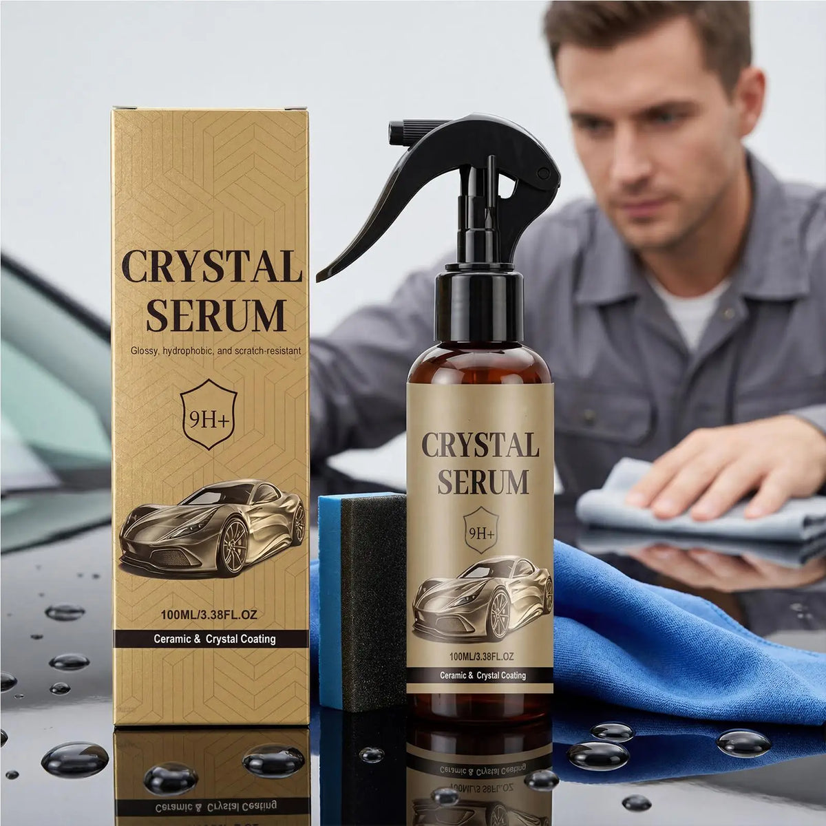9H Ceramic Coating Spray 100ml – Car Paint Protection Kit