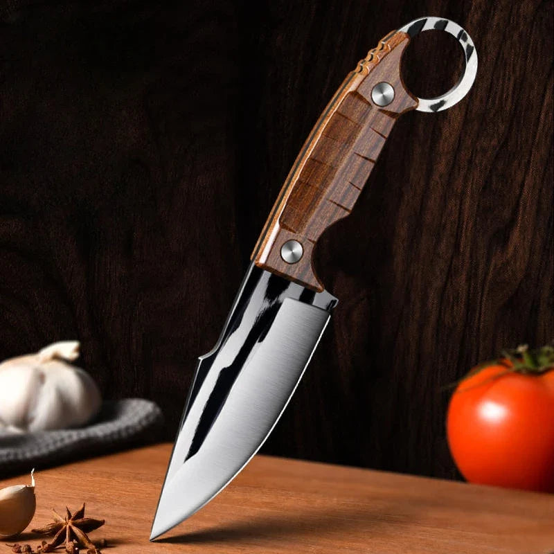 3-Piece Hand Forged Kitchen Knife Set – Chef, Paring & Boning