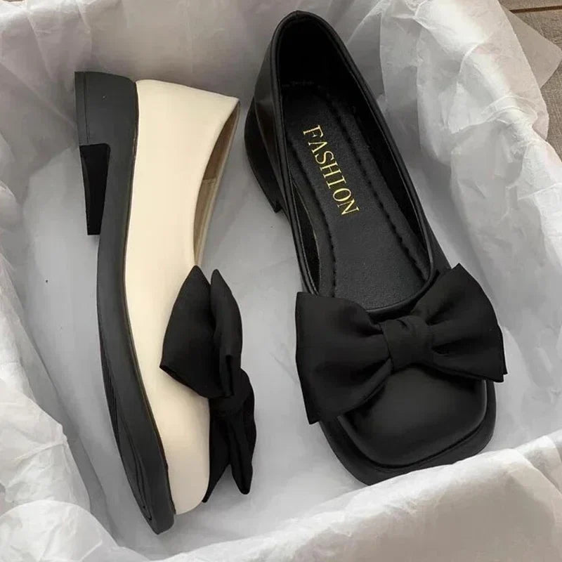 Women's Mary Jane Pumps – Square Toe Lolita Butterfly Heels