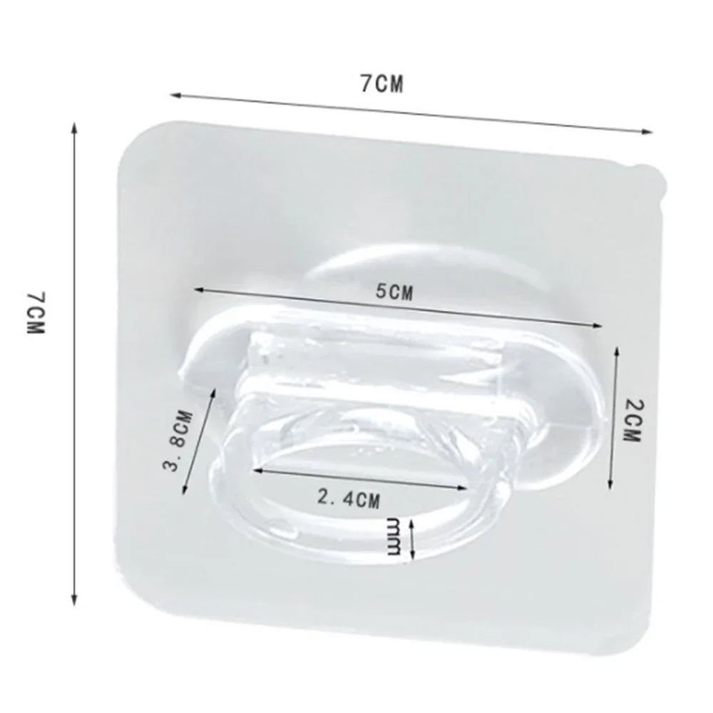 Self-Adhesive Curtain Rod Holder Hooks | No-Drill Wall Mount