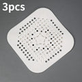 3 Silicone Suction Cup Floor Drain Sticker Bathroom Sewer Hair Filter