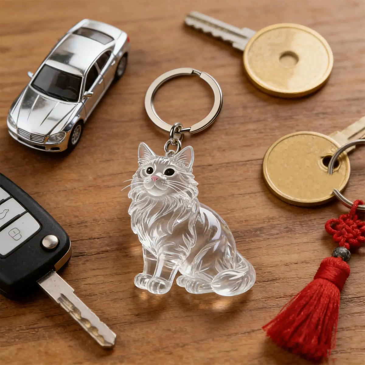 Pet Hair Keepsake Keychain – Cat Hair Collector Pendant