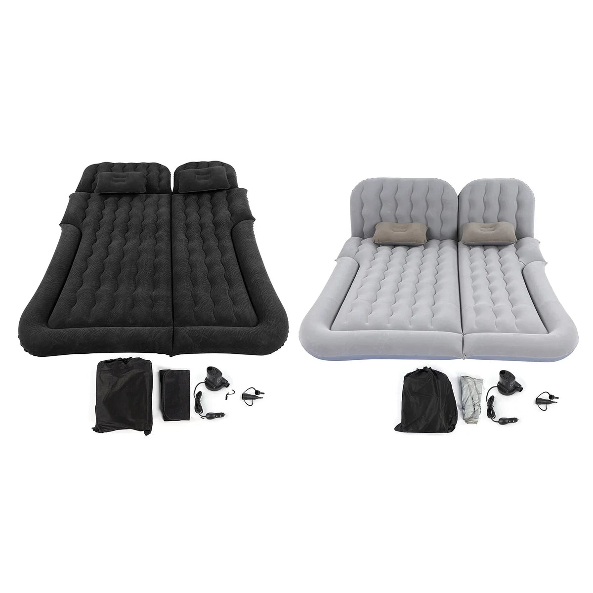 2 1 Multifunction Inflatable Travel Mattress PVC Flocking Soft