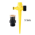 5-Pack 360° Rotating Garden Sprinkler Ground Plug Irrigation
