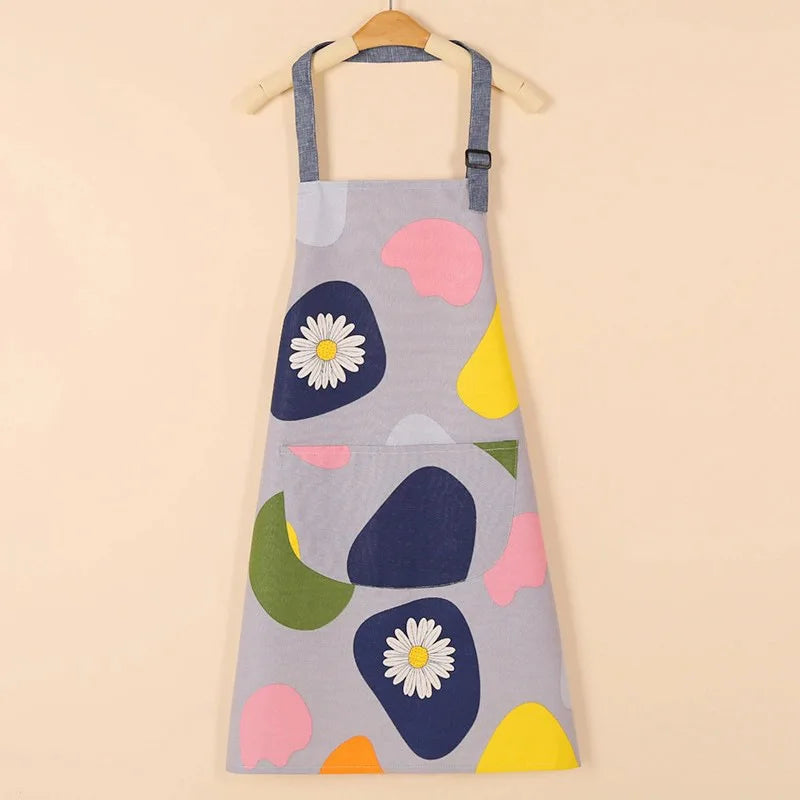 Aprons Fashion Cotton Fabric Waterproof Thickened Dirt Resistant