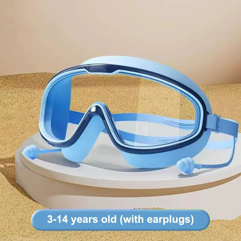 Kids Large Frame Swimming Goggles – Anti-Fog & UV Protection