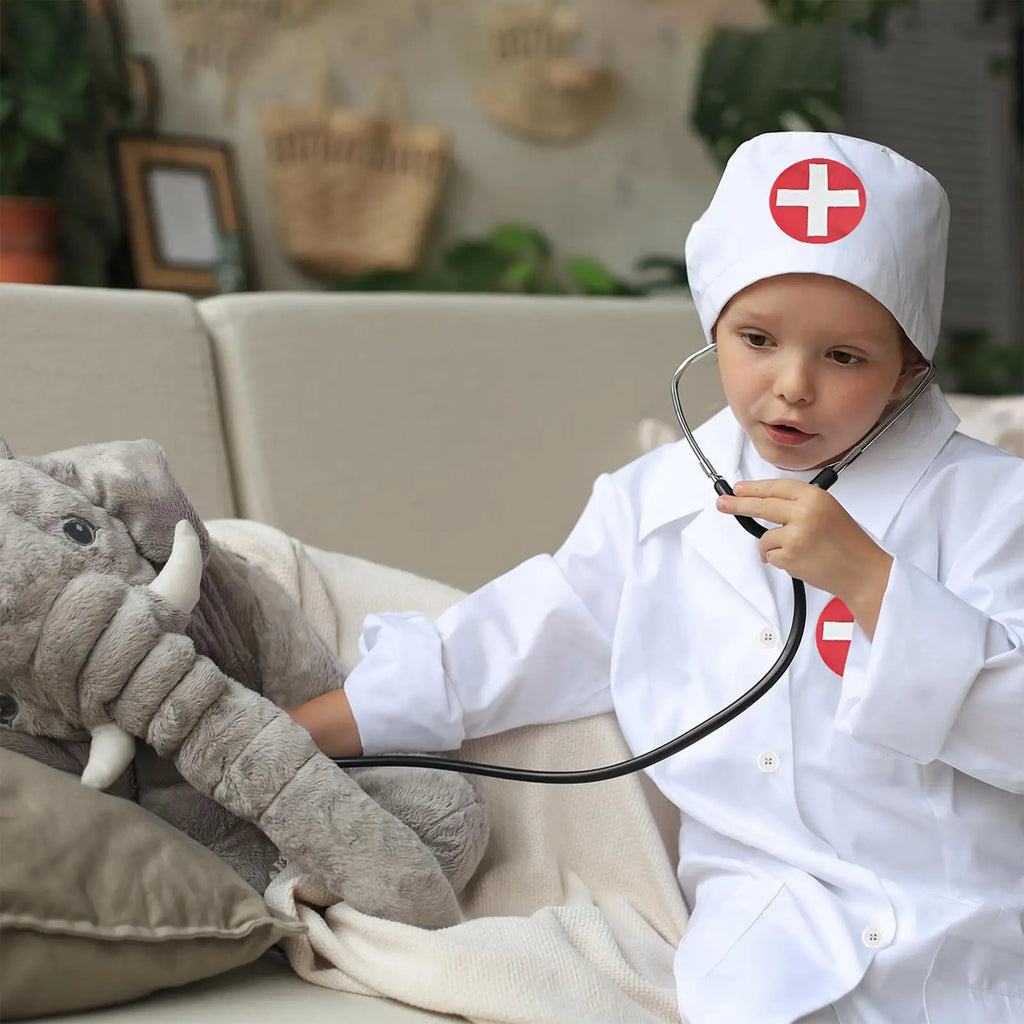 Kids Doctor Costume Dress-Up Set | Ages 3–8 | Machine Washable