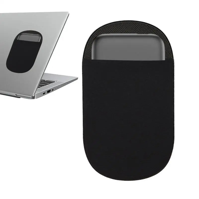 Adhesive Back Storage Bag I-pad Laptop Reusable Reposition Cable