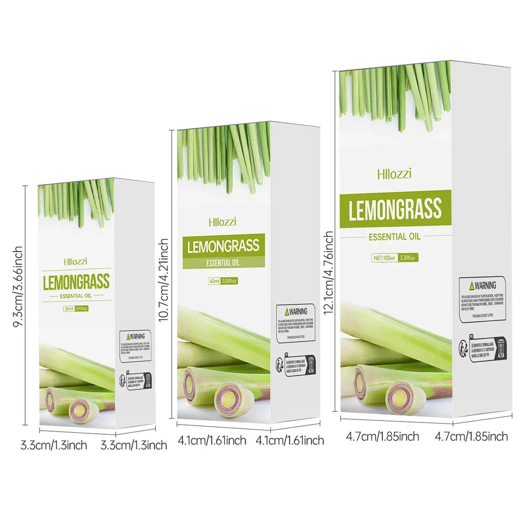 Hllozzi Lemongrass Essential Oil | Diffuser, Candles & Aromatherapy