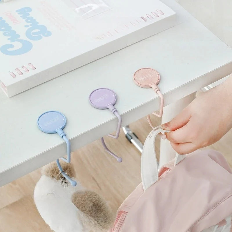 Cute Morandi Bag Hook Heavy Table Purse Travel Handbag Side Durable